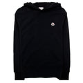 Moncler Logo Patch Cotton Hoodie Black 999