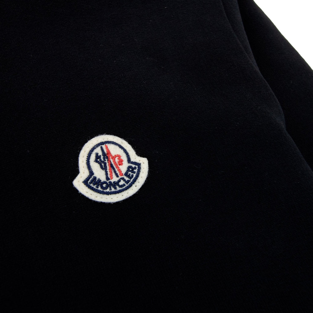 Moncler Logo Patch Cotton Hoodie Black 999
