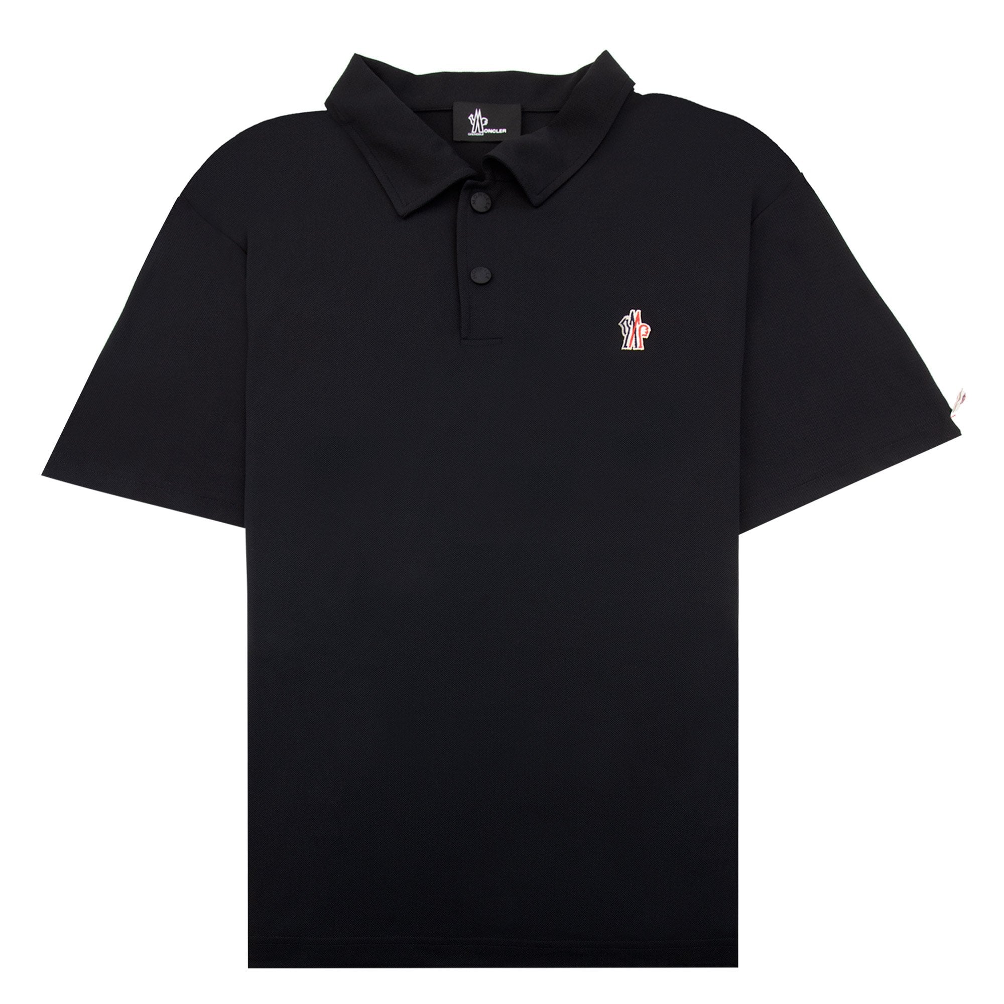 Moncler Grenoble Piquet Polo Black 999