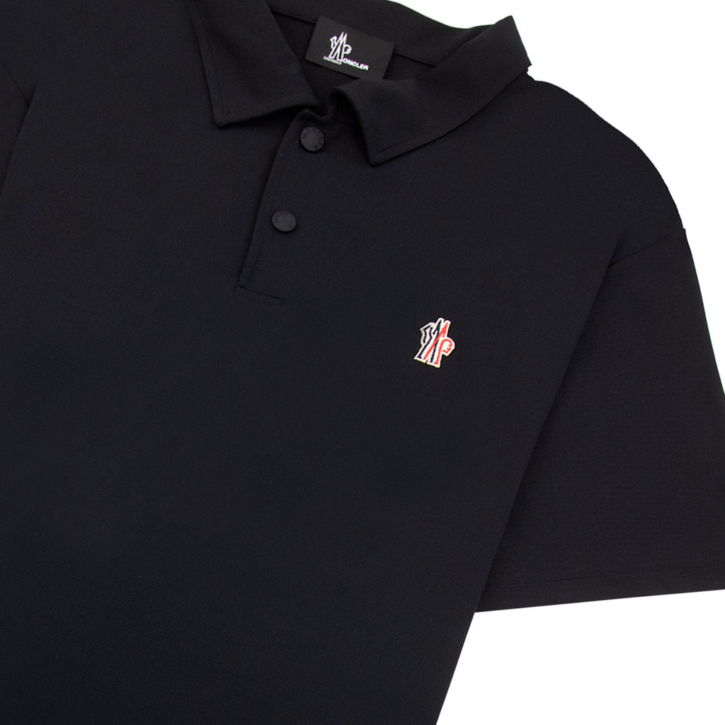 Moncler Grenoble Piquet Polo Black 999