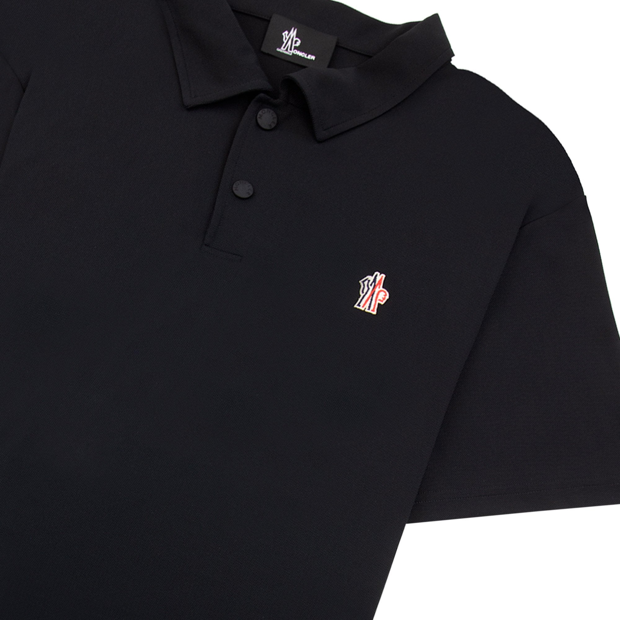 Moncler Grenoble Piquet Polo Black 999
