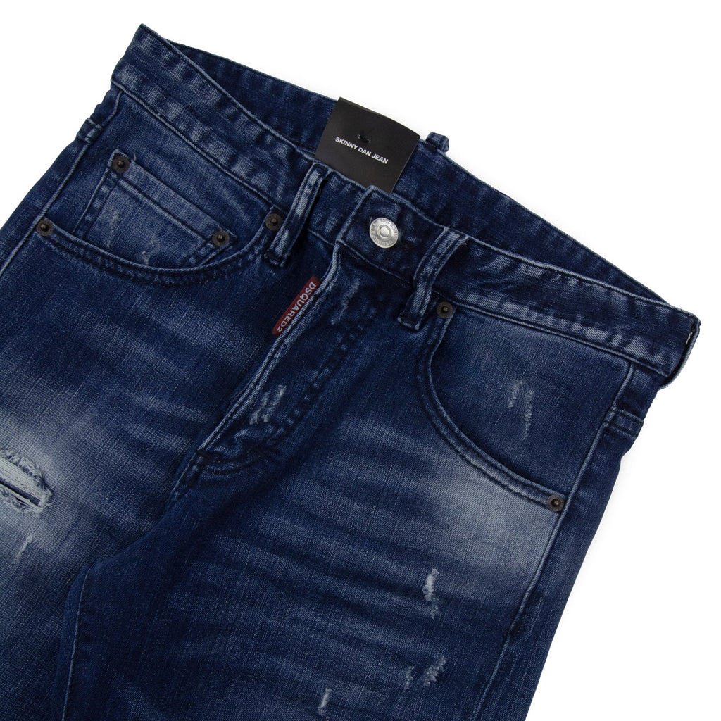 Dsquared2 Green Patch Skinny Dan Jean Denim 470