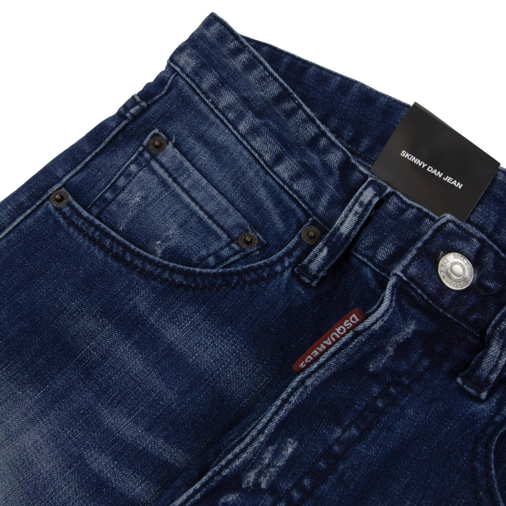 Dsquared2 Green Patch Skinny Dan Jean Denim 470