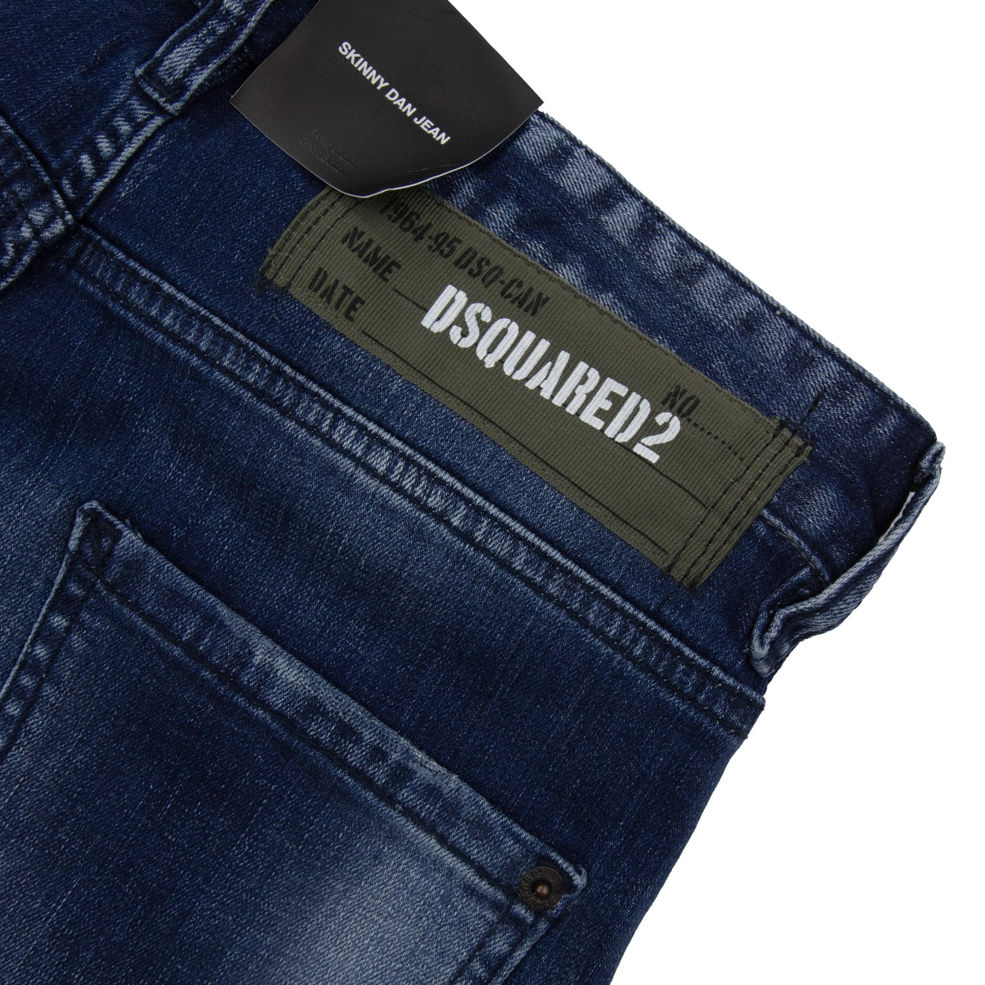 Dsquared2 Green Patch Skinny Dan Jean Denim 470