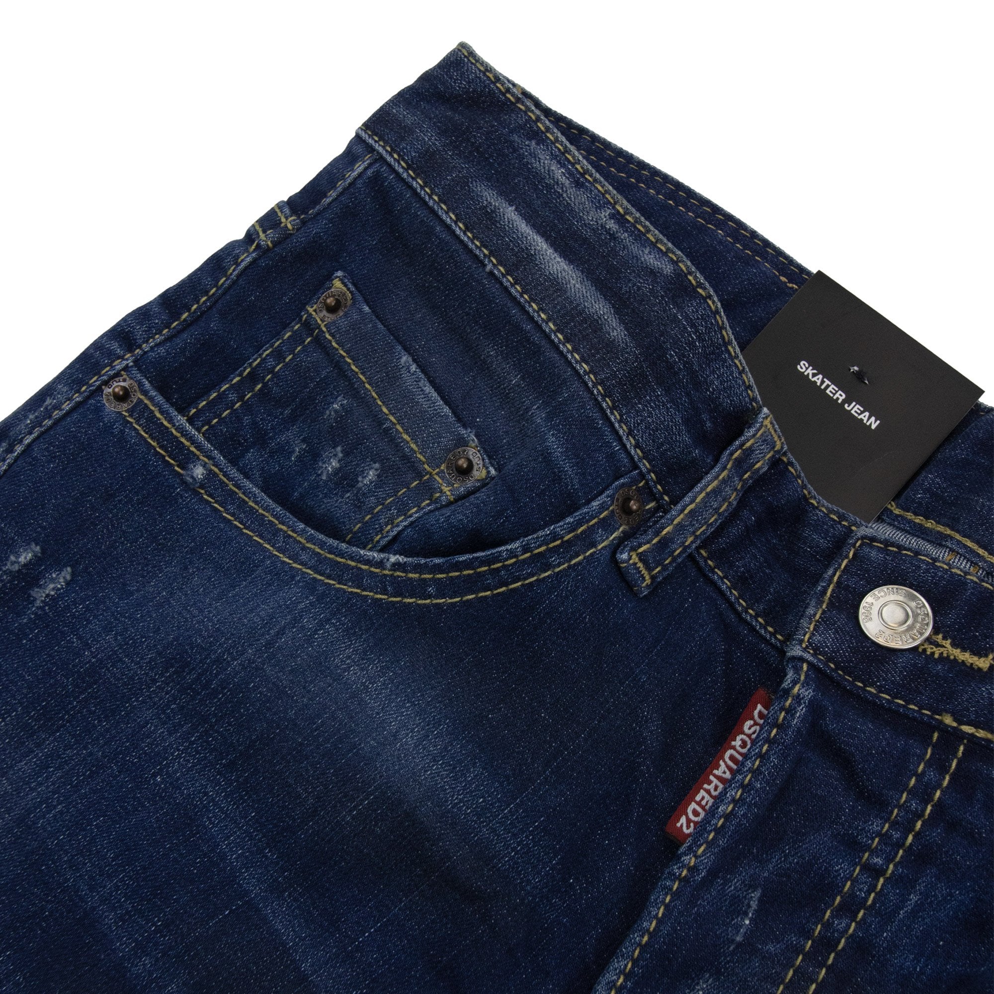 Dsquared2 Kickass Washed Skater Jean Denim 470