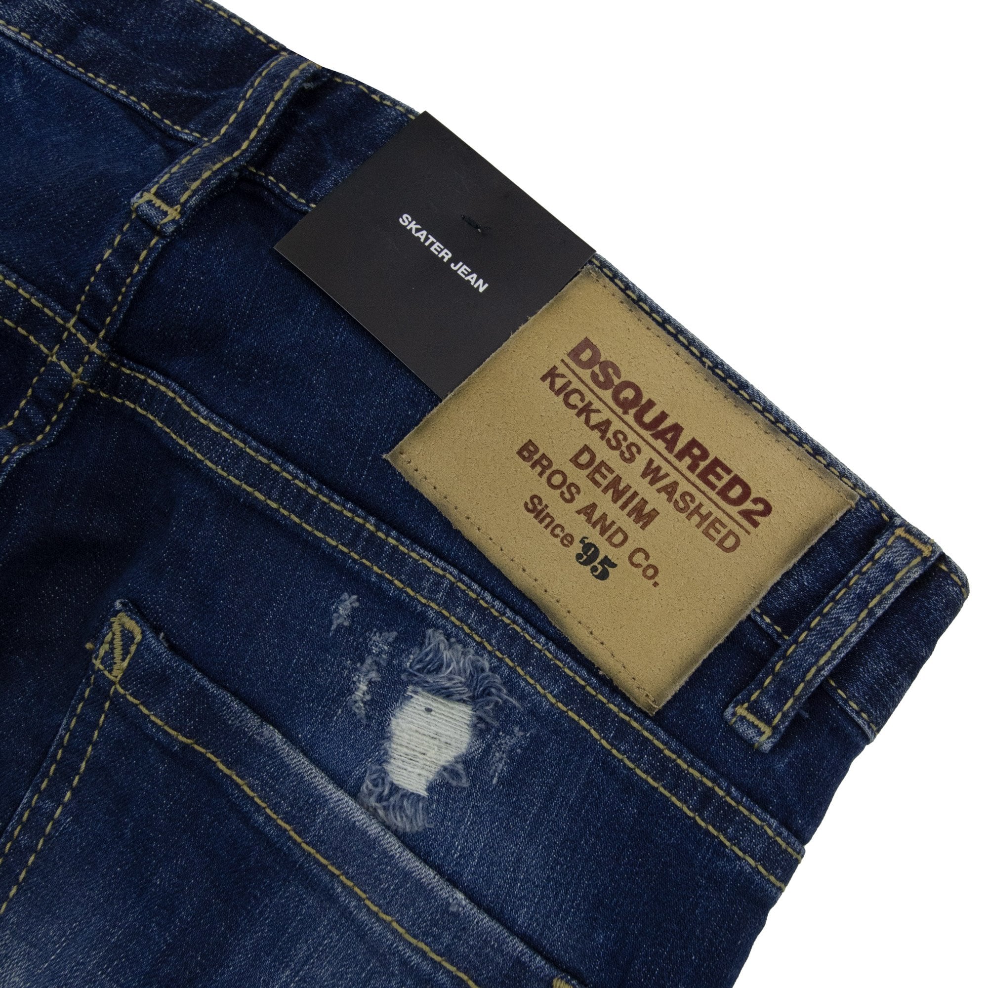 Dsquared2 Kickass Washed Skater Jean Denim 470