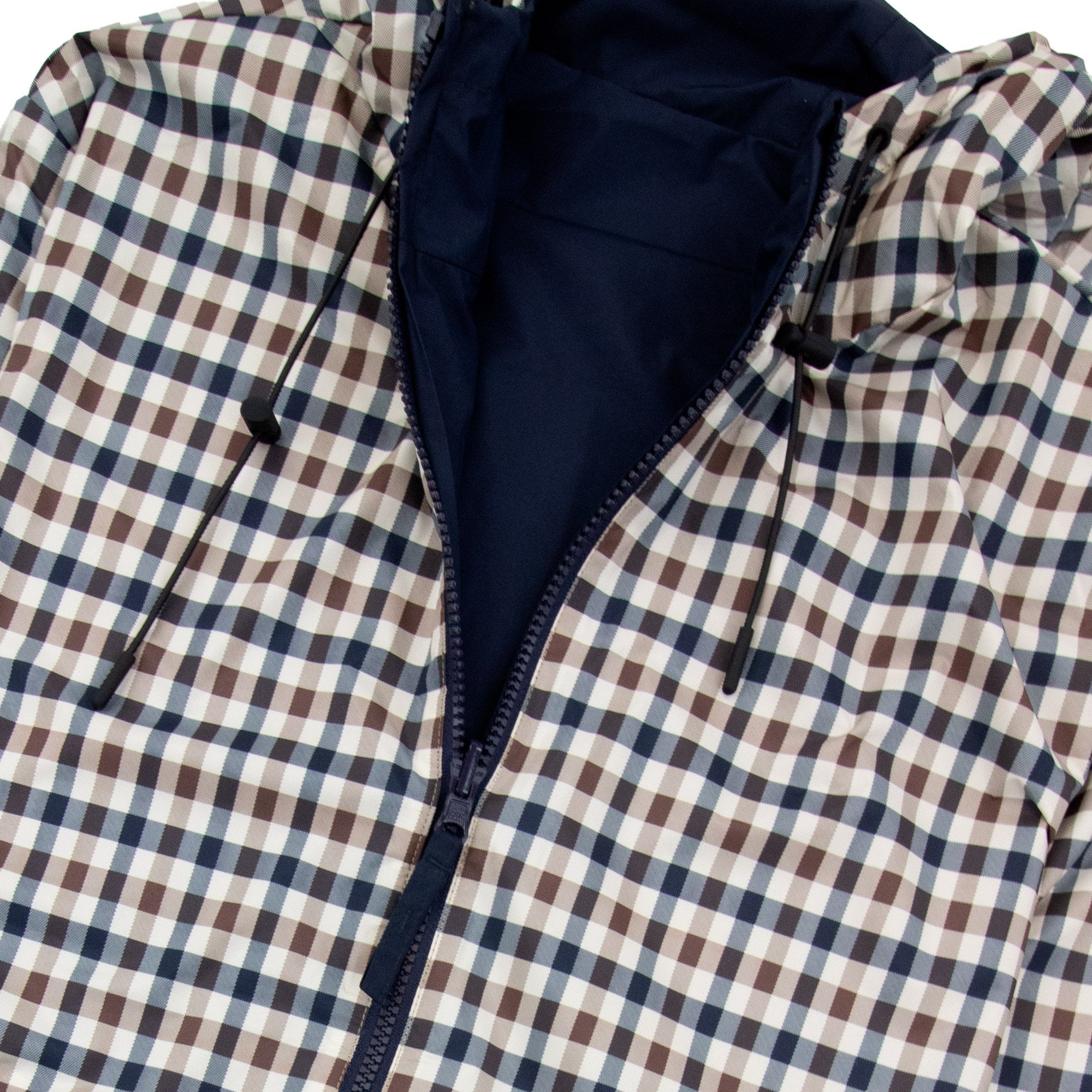 Aquascutum Sailor Check Reversible Jacket Navy 11