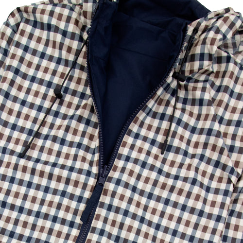 Aquascutum Sailor Check Reversible Jacket Navy 11