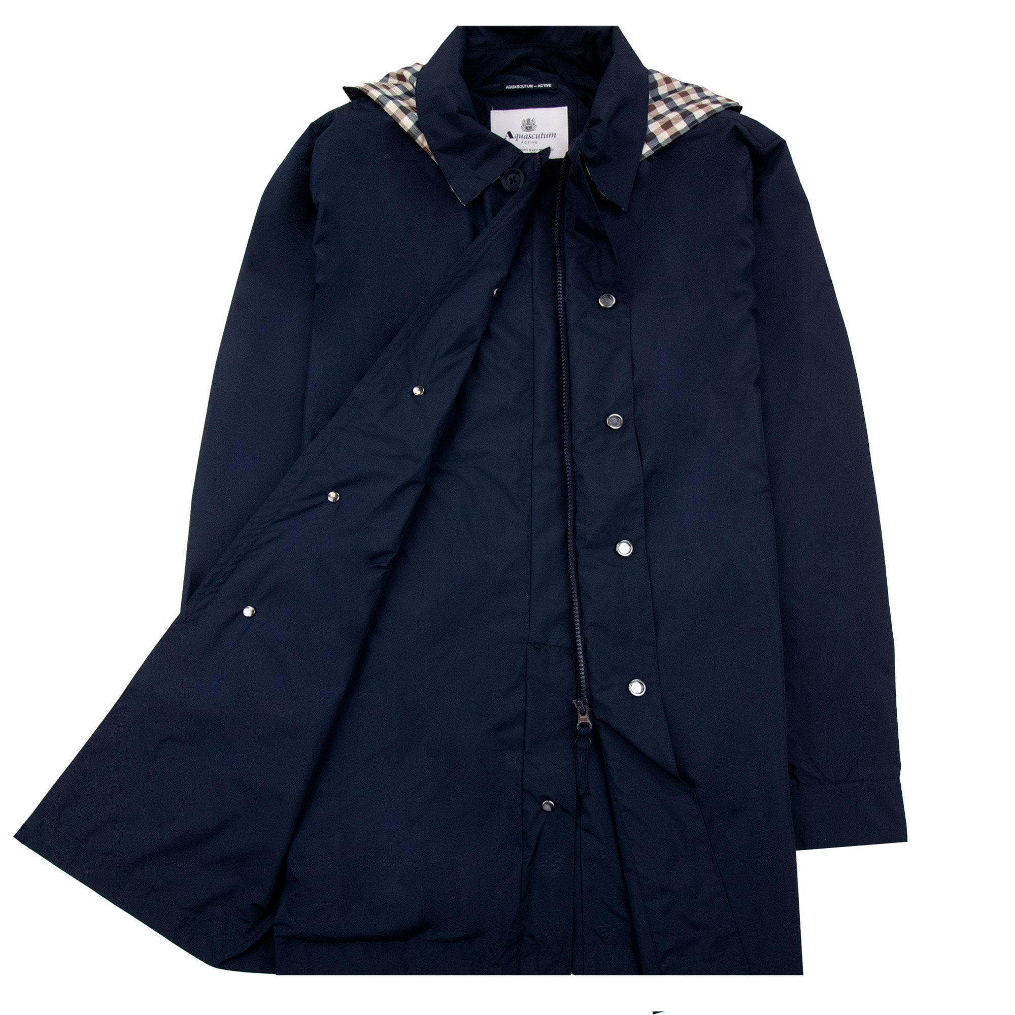 Aquascutum Active Packable Trench Coat Navy 11