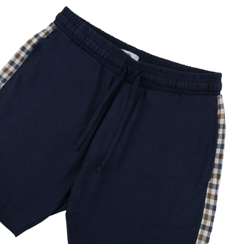 Aquascutum Club Check Shorts Navy