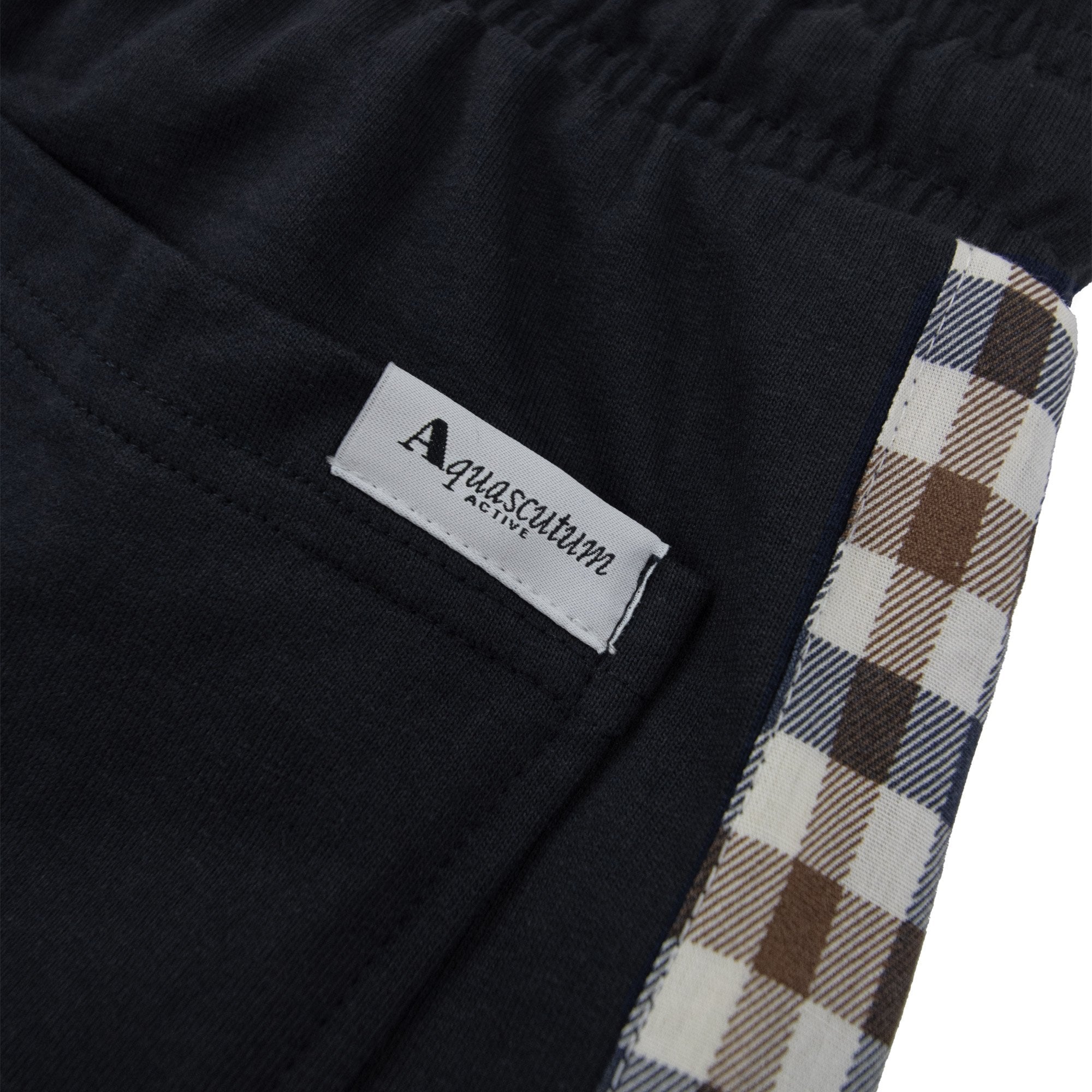 Aquascutum Club Check Shorts Black