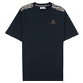 Aquascutum Club Check Shoulder T-shirt Black