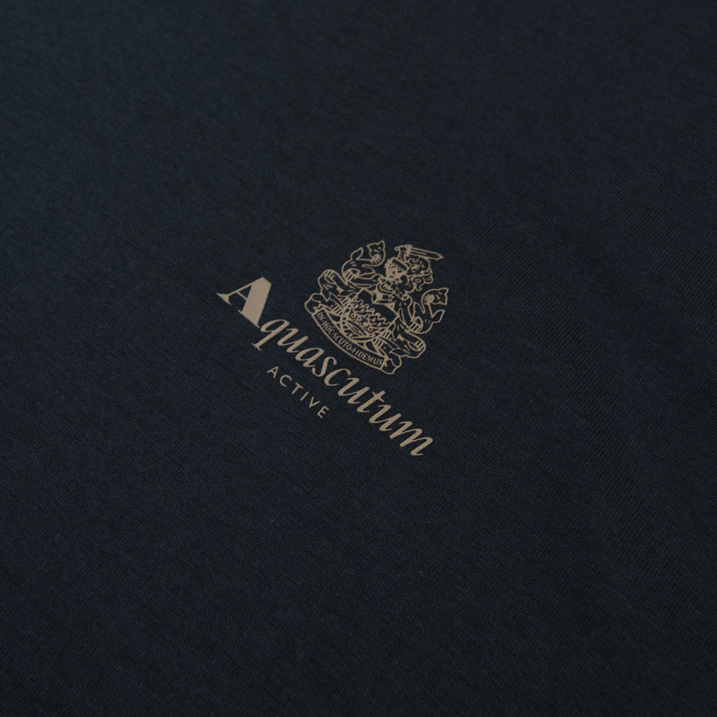 Aquascutum Club Check Shoulder T-shirt Black