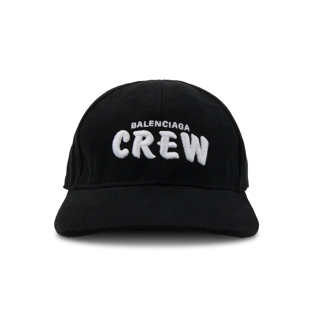 Balenciaga Crew Cotton Cap Black