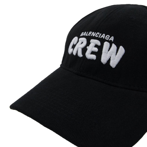 Balenciaga Crew Cotton Cap Black