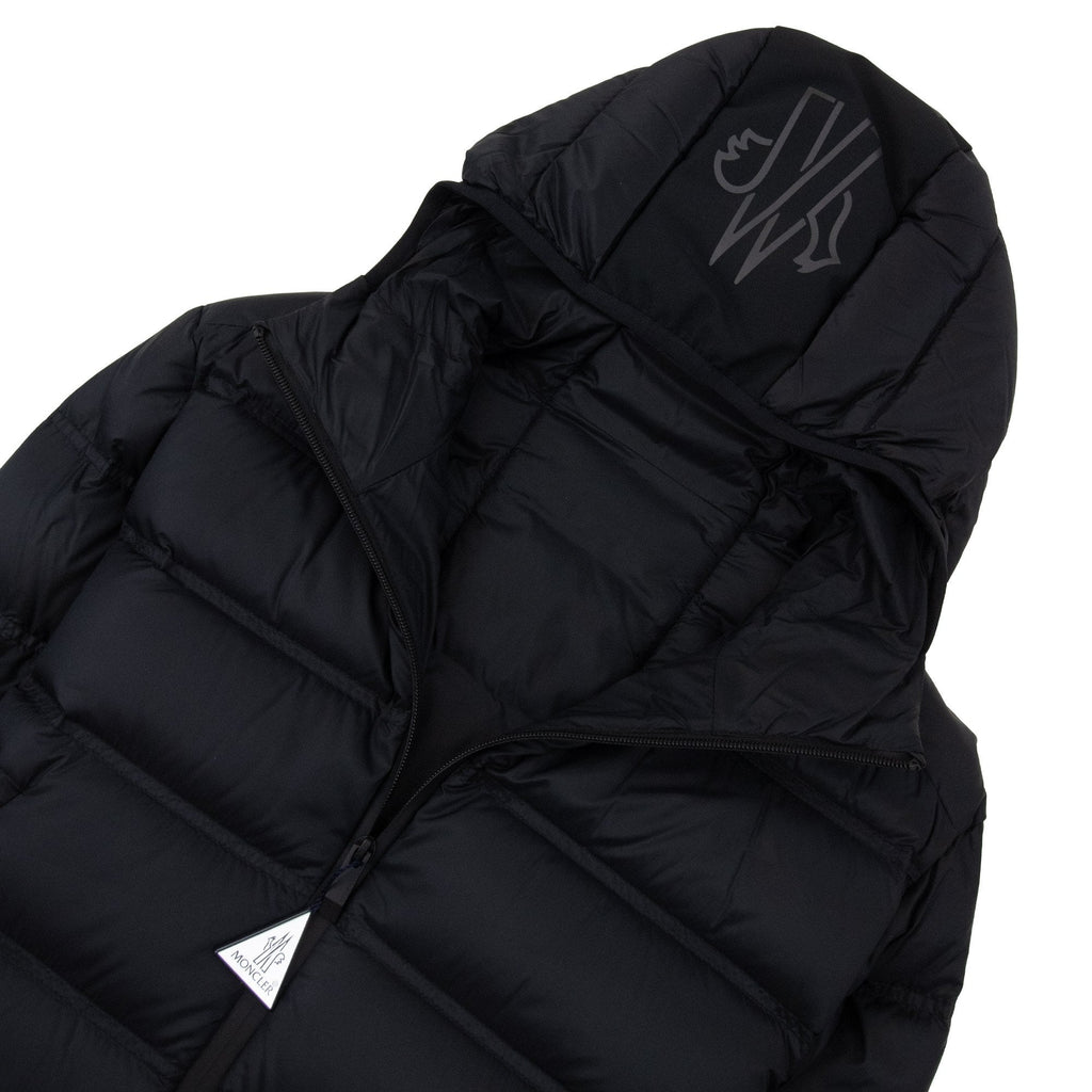Moncler Gardy Hooded Short Down Jacket Black 999