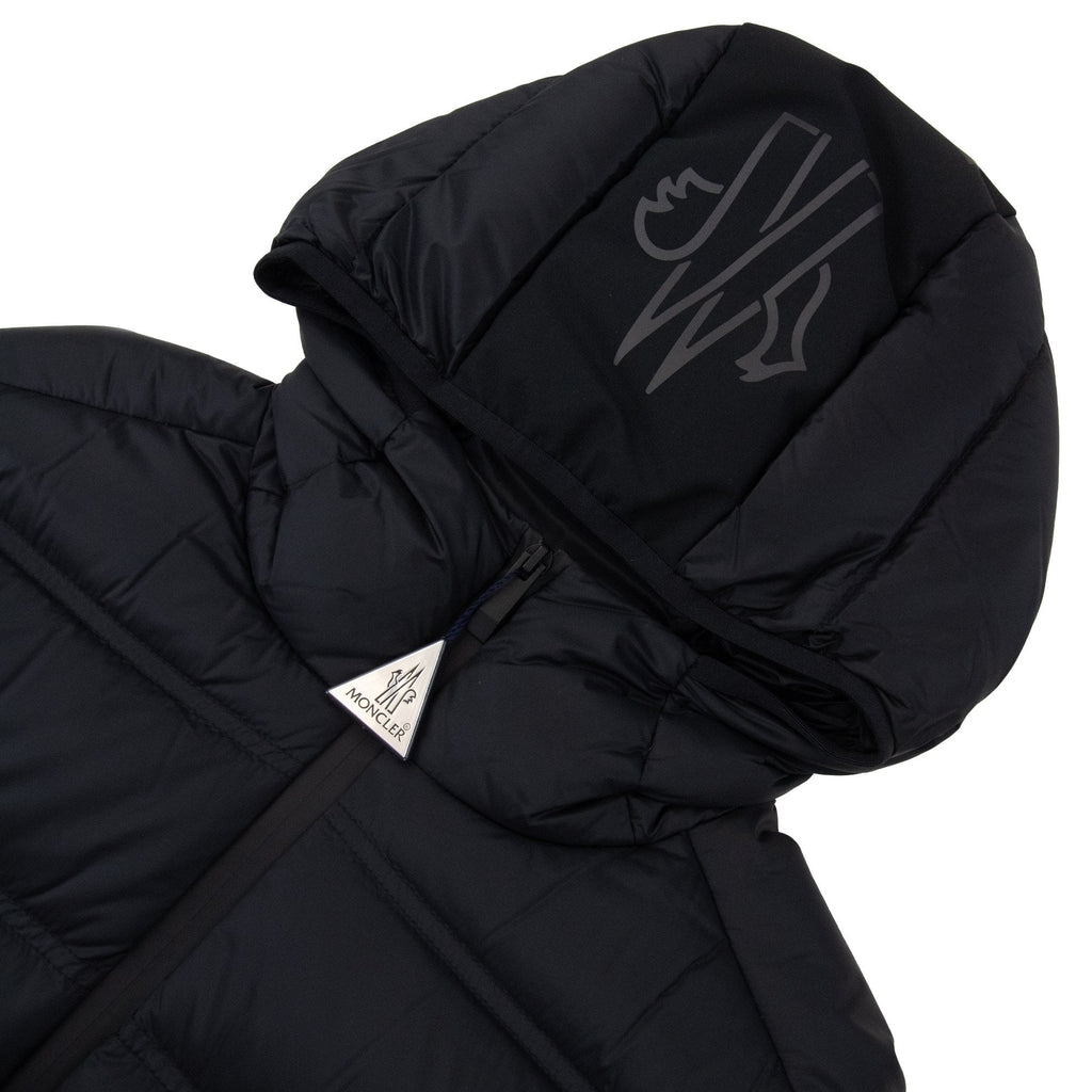 Moncler Gardy Hooded Short Down Jacket Black 999