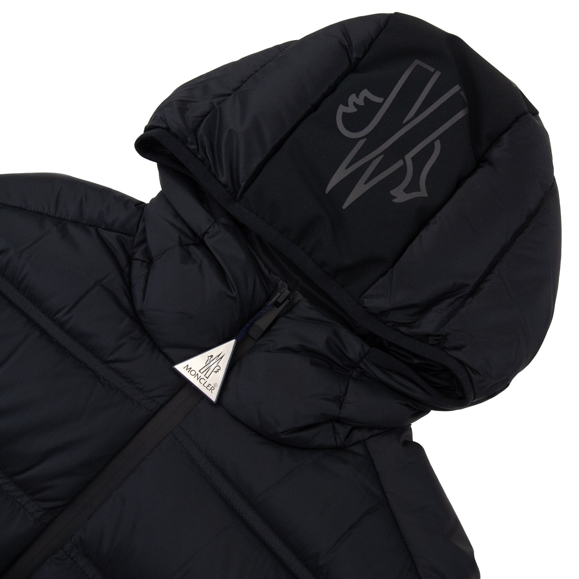 Moncler Gardy Hooded Short Down Jacket Black 999