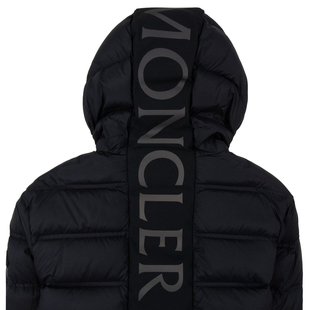 Moncler Gardy Hooded Short Down Jacket Black 999