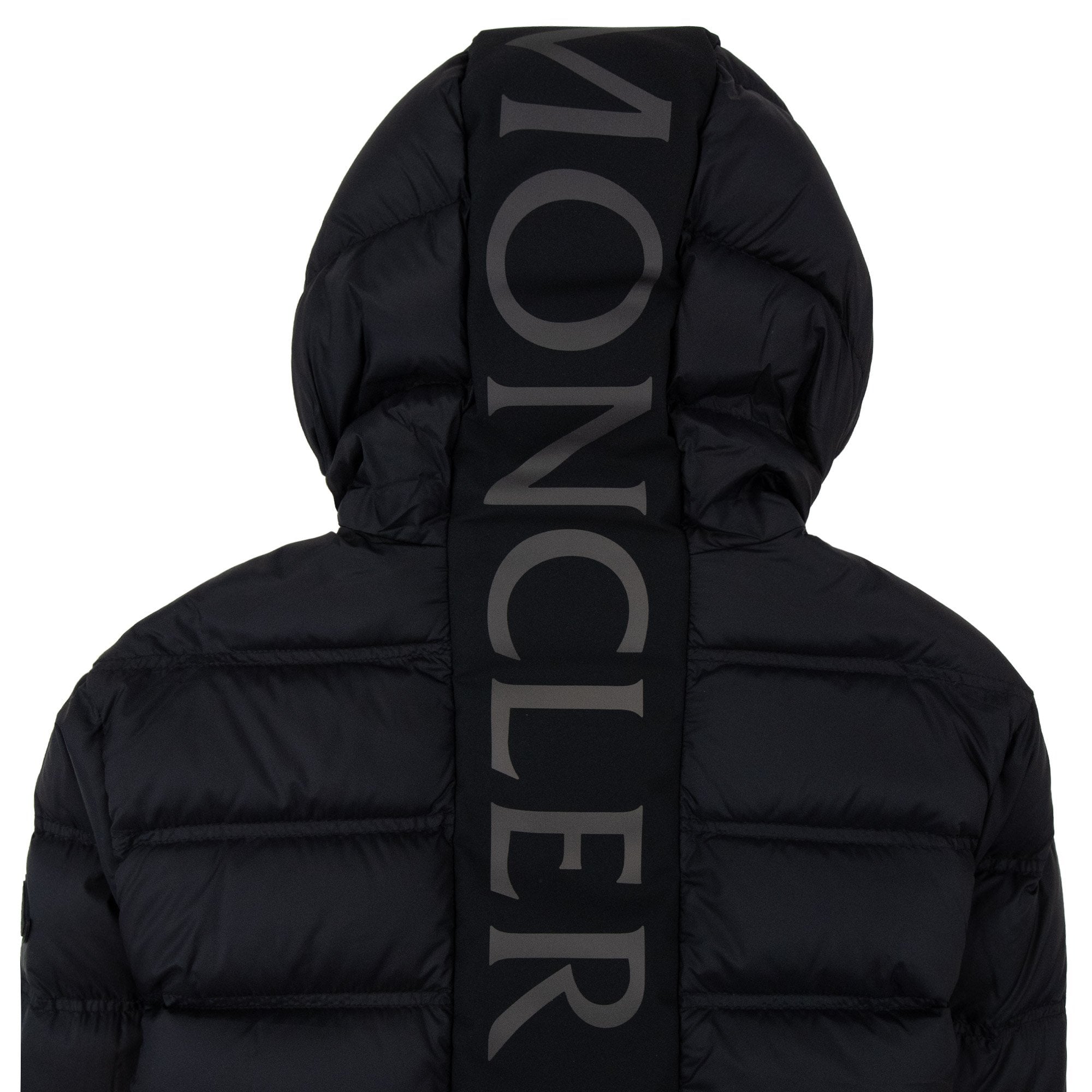 Moncler Gardy Hooded Short Down Jacket Black 999