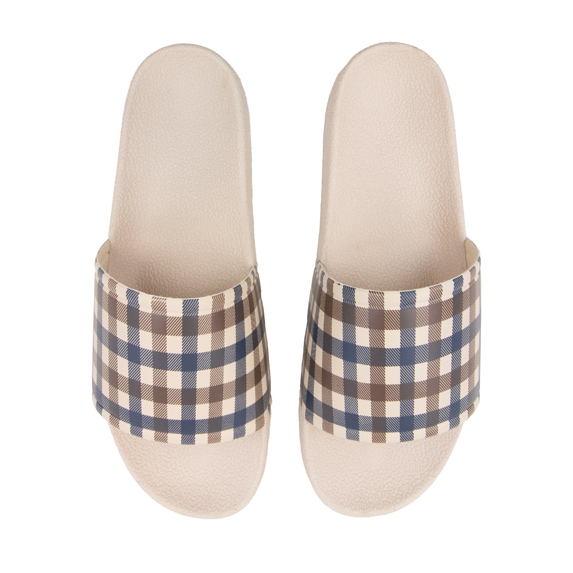Aquascutum Beach Check Slippers Beige