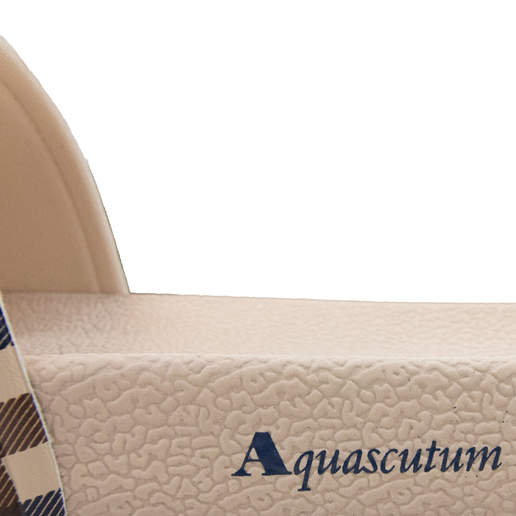 Aquascutum Beach Check Slippers Beige