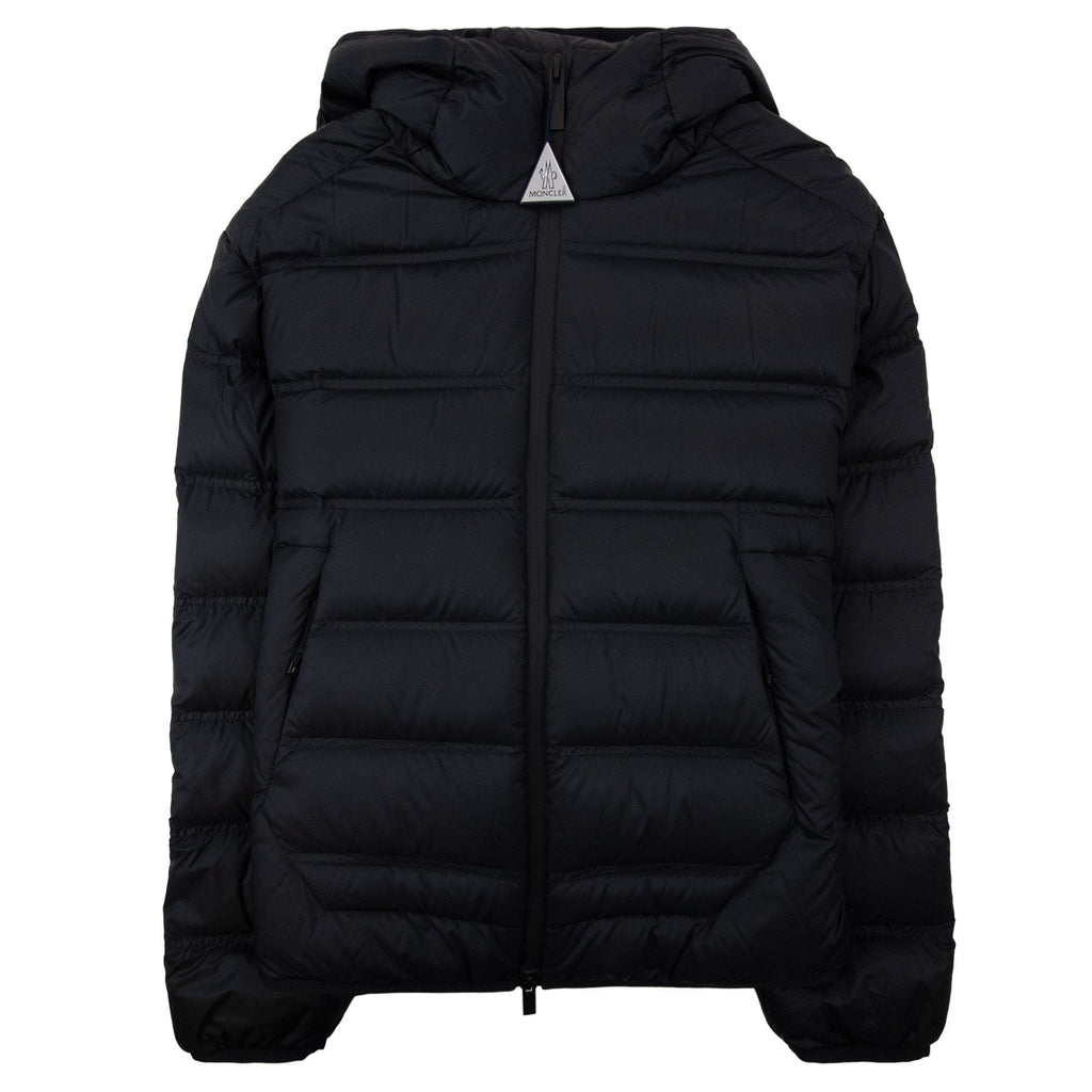 Moncler Gardy Hooded Short Down Jacket Black 999