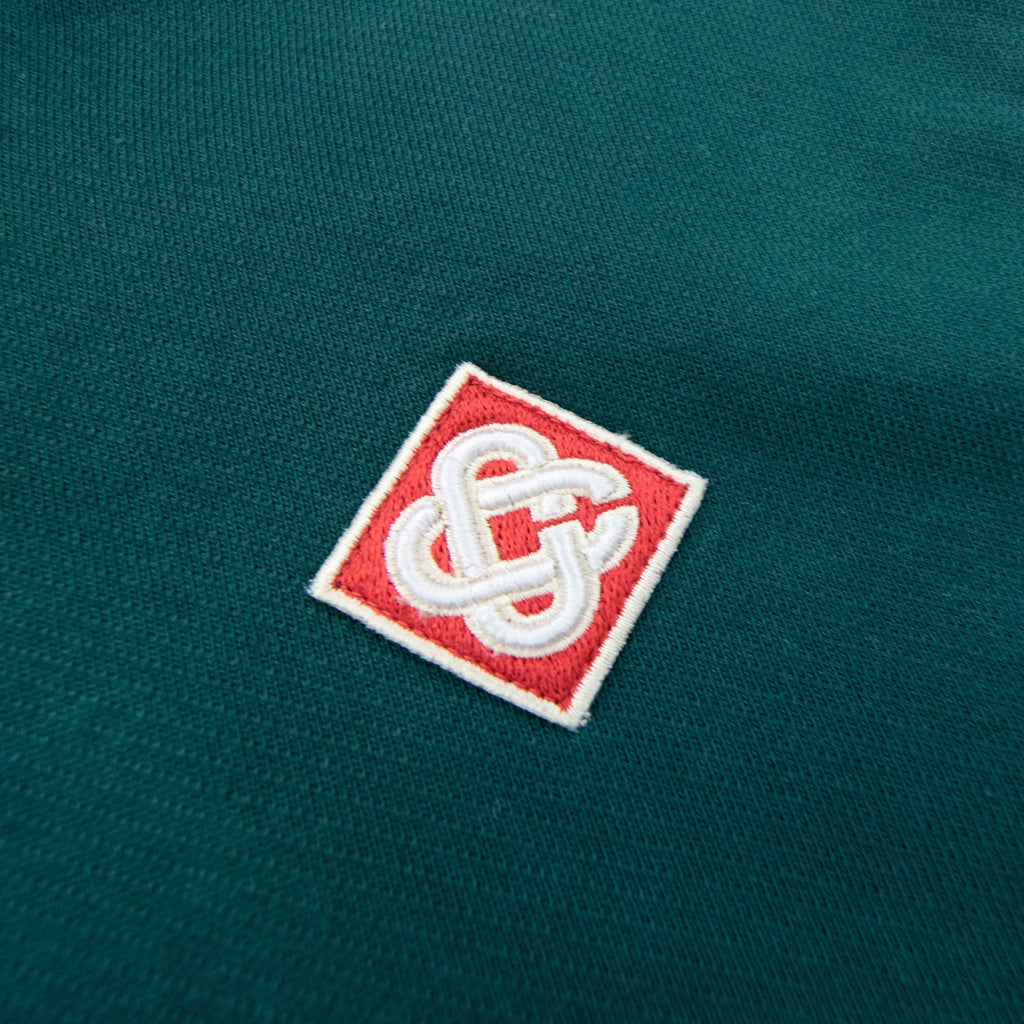 Casablanca Diamond Logo Patch Hoodie Green 01