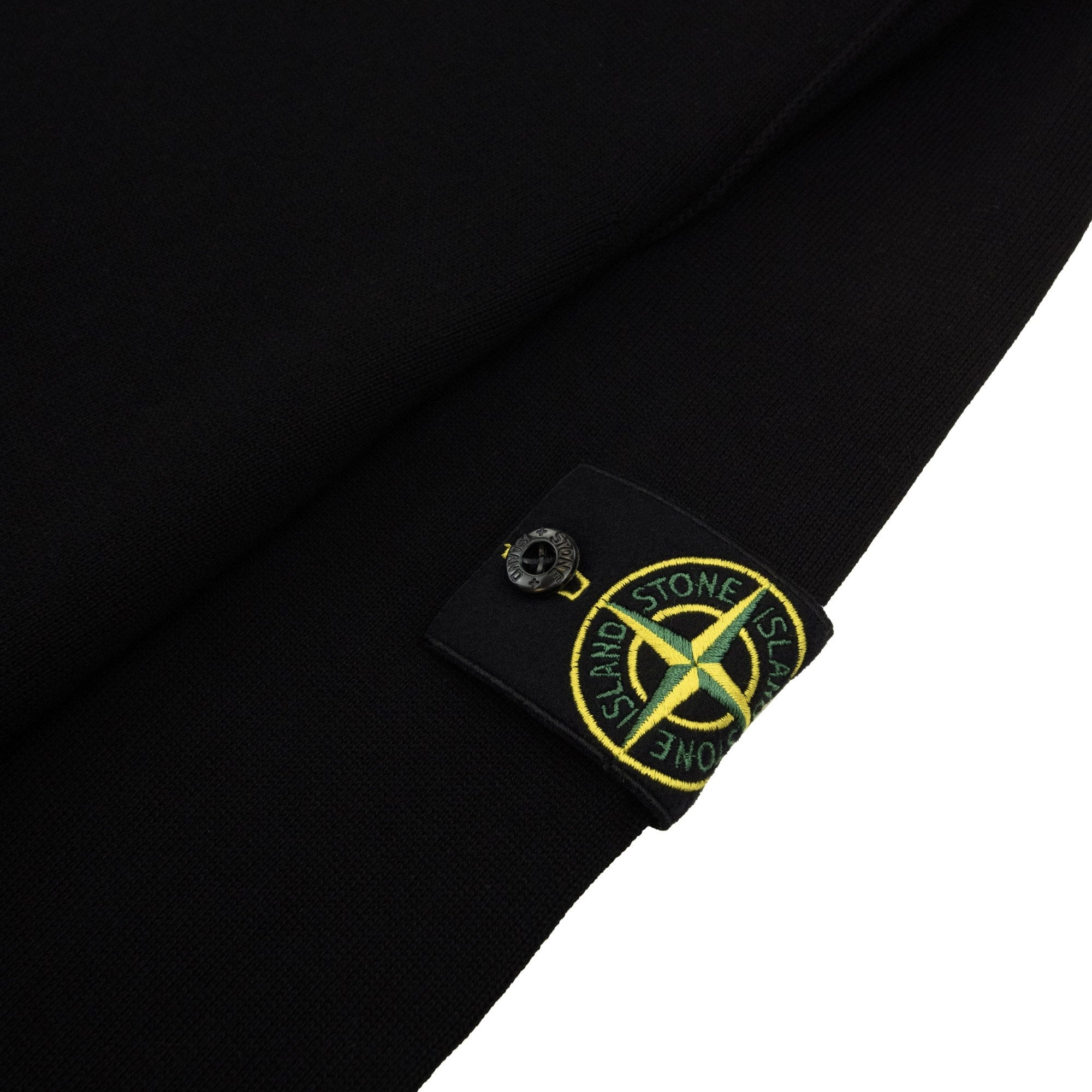 Stone Island 5100063 Soft Organic Cotton Half Zip Sweater Black V0029