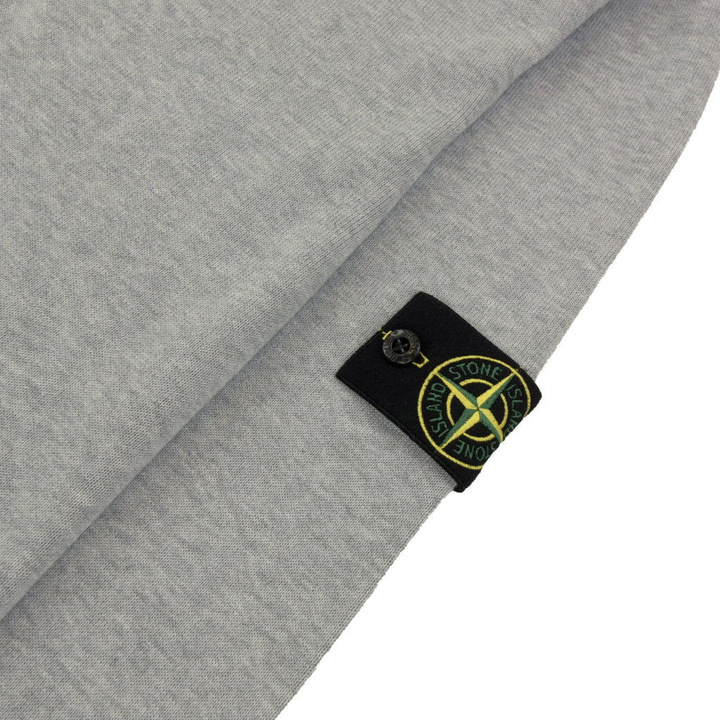 Stone Island 5100063 Soft Organic Cotton Half Zip Sweater Light Grey V0m61