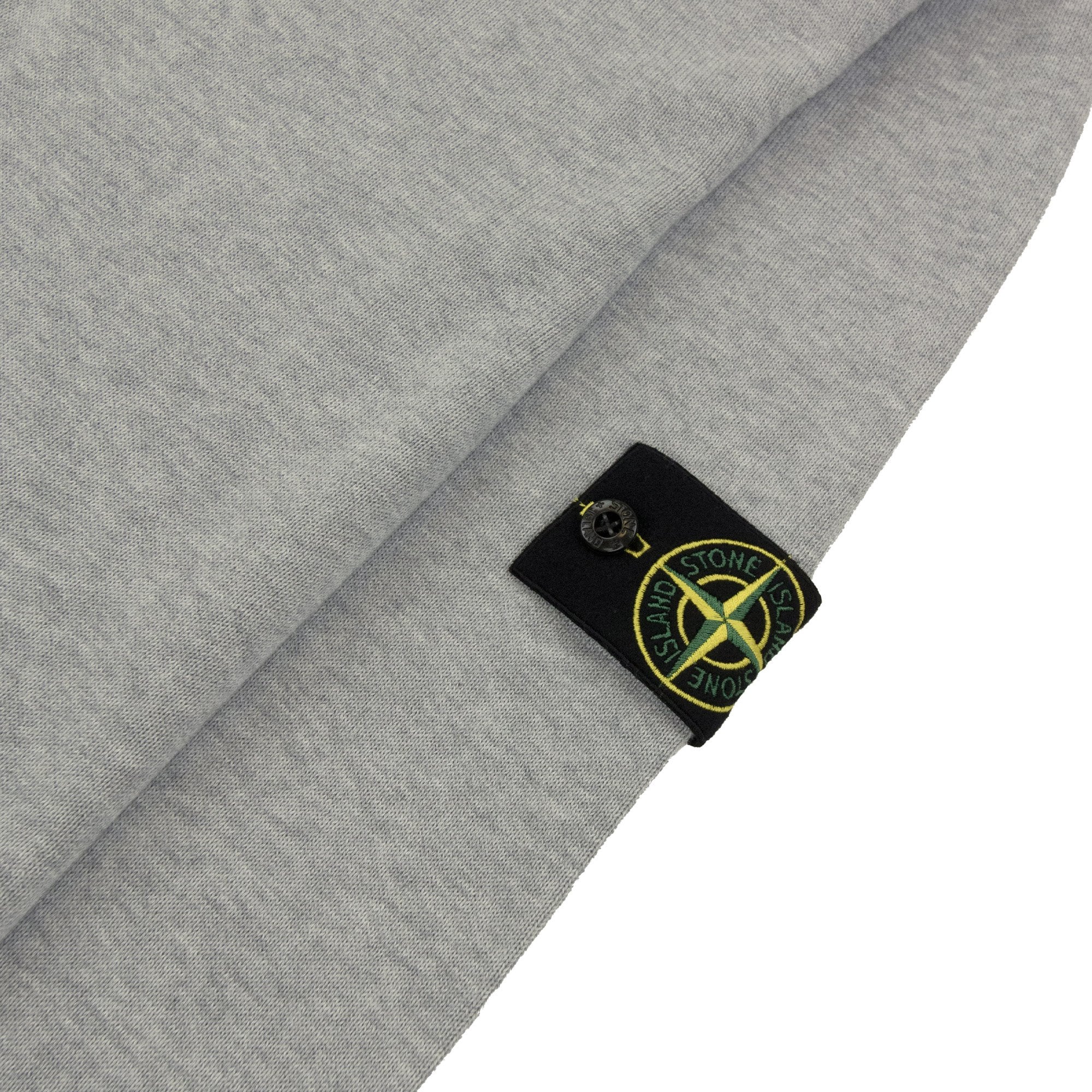 Stone Island 5100063 Soft Organic Cotton Half Zip Sweater Light Grey V0m61
