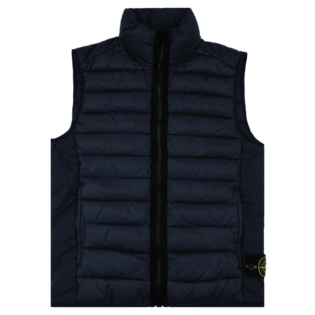 Stone Island G100007 Loom Woven Chambers Gilet Navy Blue V0020