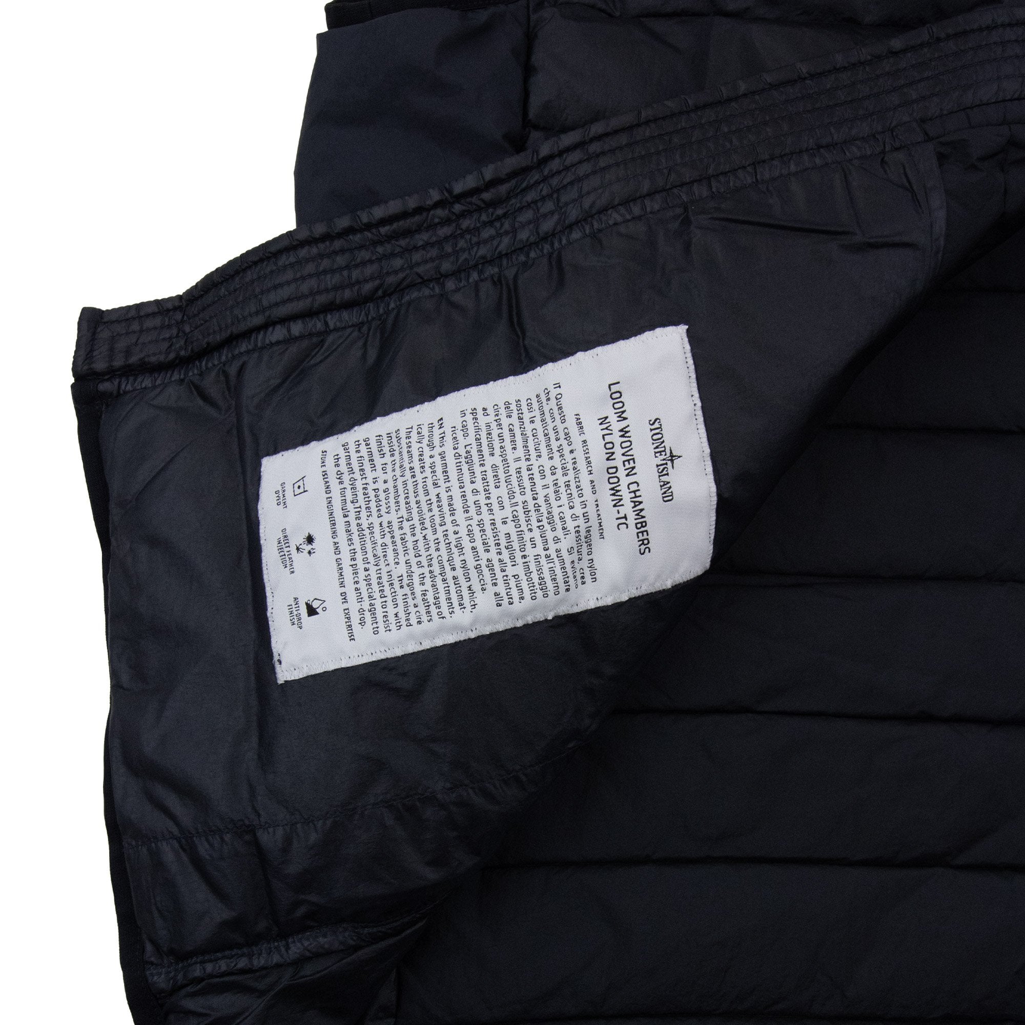 Stone Island G100007 Loom Woven Chambers Gilet Navy Blue V0020