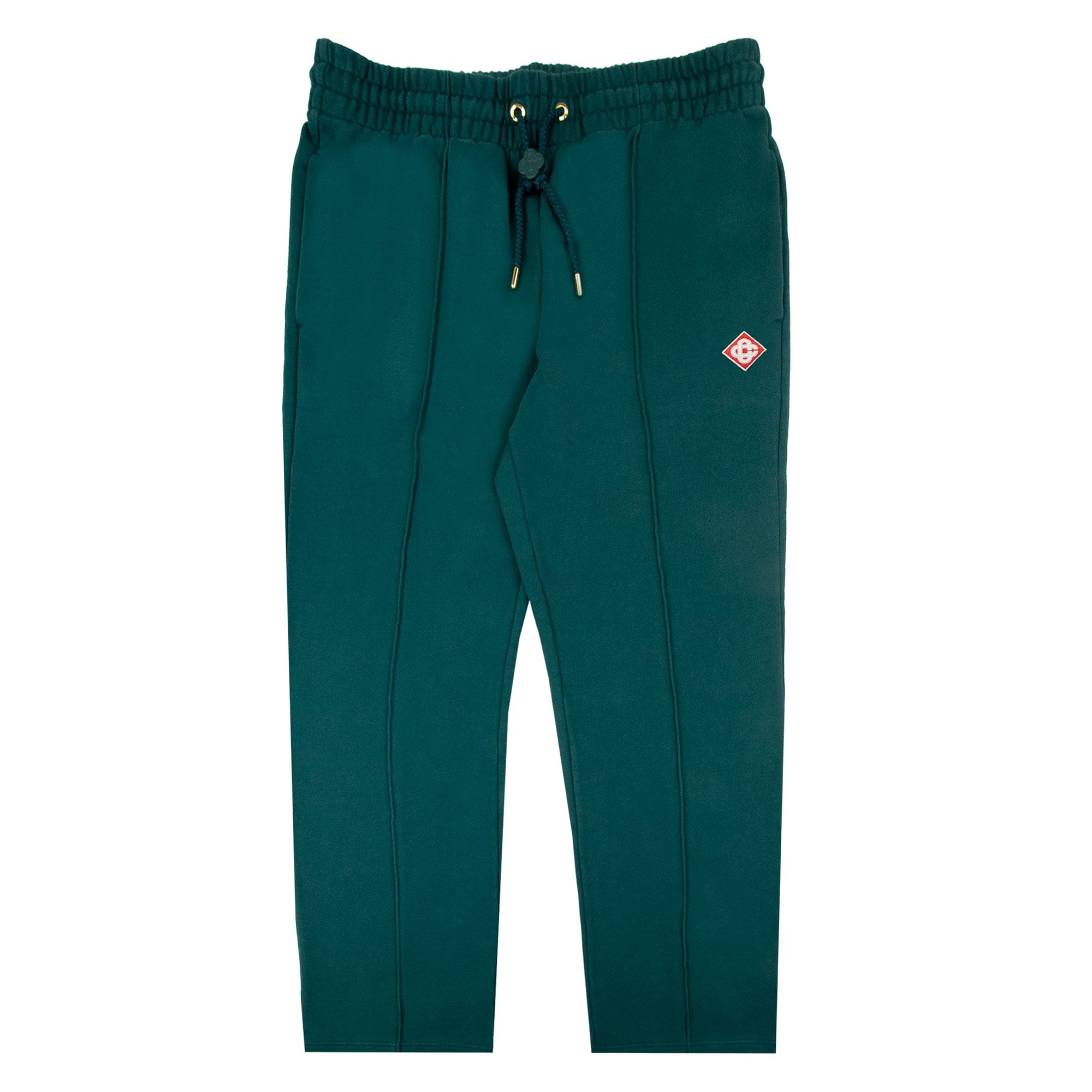 Casablanca Diamond Logo Patch Open Hem Joggers Green 01