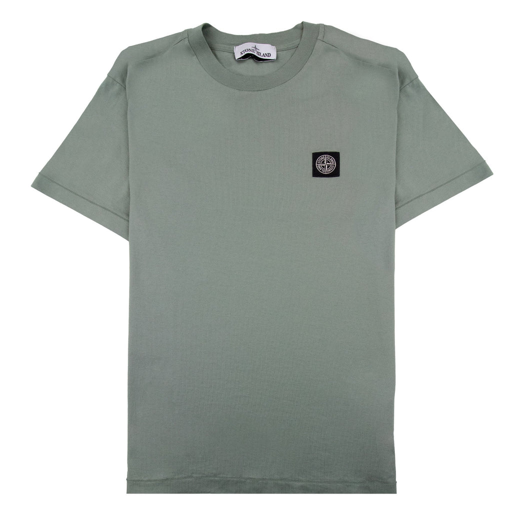 Stone Island Small Logo Patch T Shirt Sage Green V0055