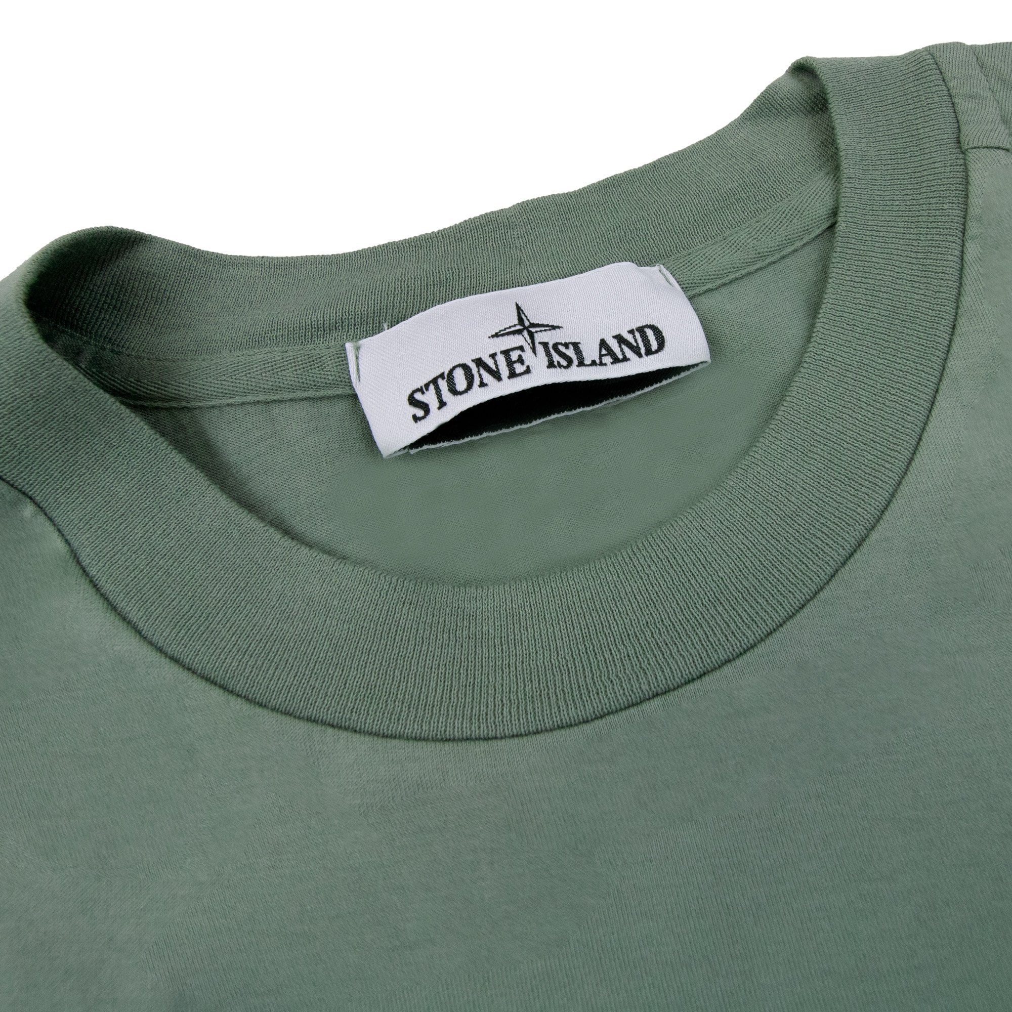 Stone Island Small Logo Patch T Shirt Sage Green V0055