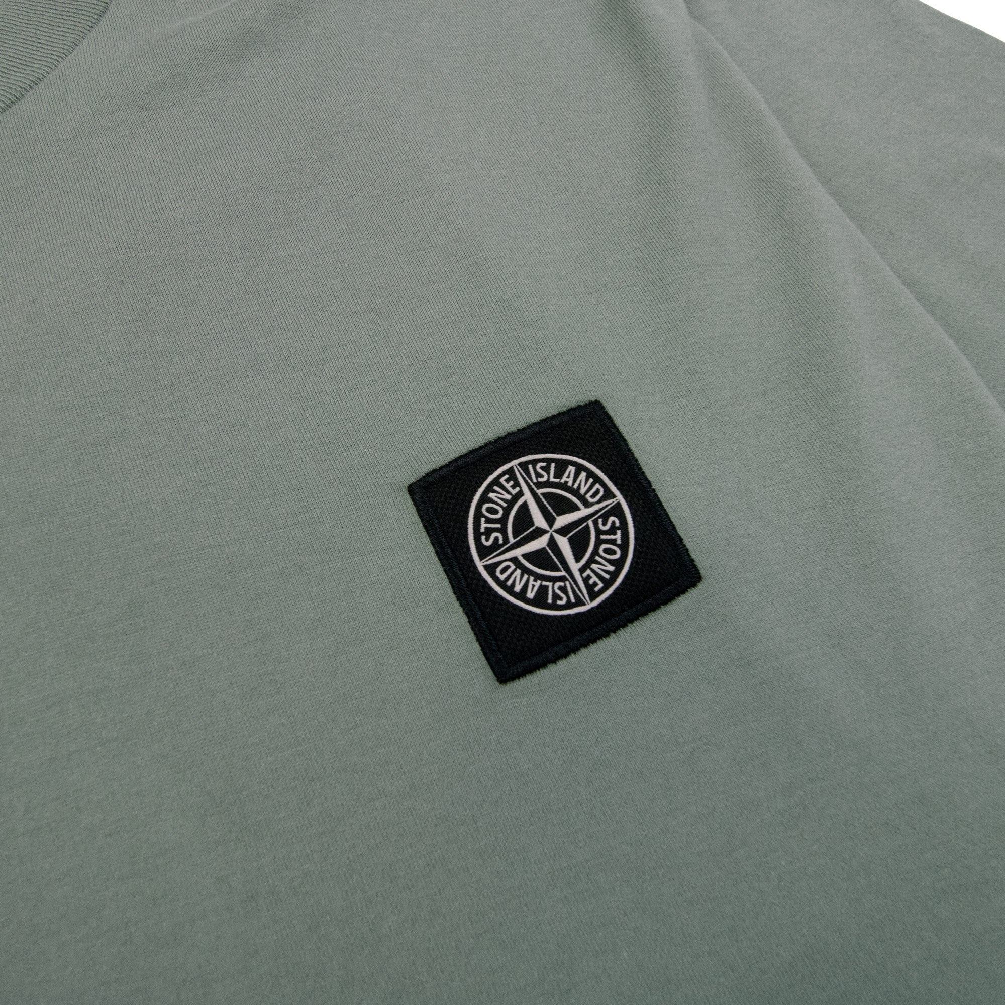 Stone Island Small Logo Patch T Shirt Sage Green V0055