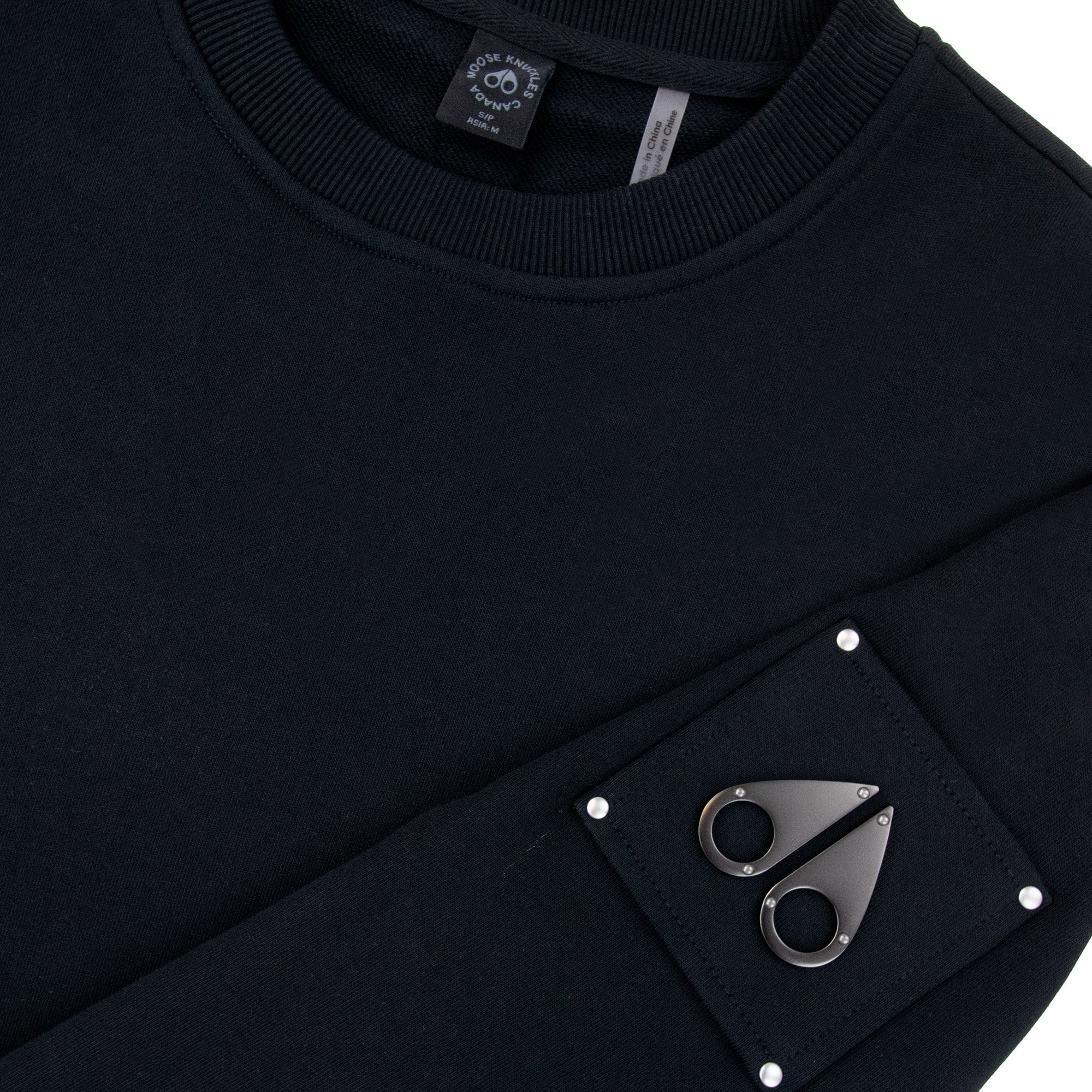 Moose Knuckles Hartsfield Crew Sweatshirt Black