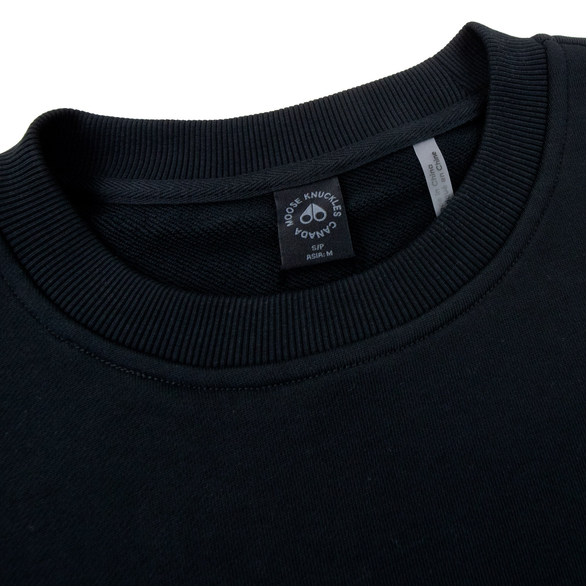Moose Knuckles Hartsfield Crew Sweatshirt Black
