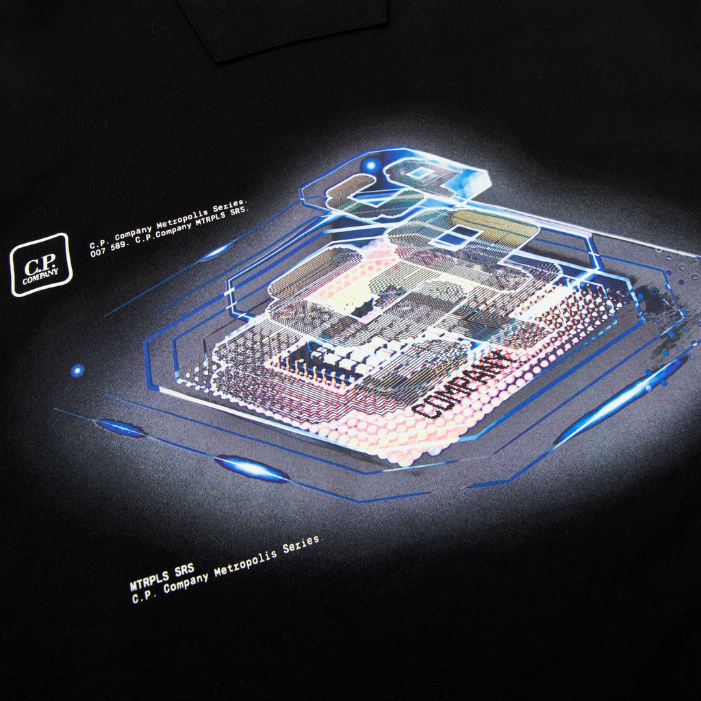 Cp Company Metropolis Series Urban Tech T-shirt Black 999