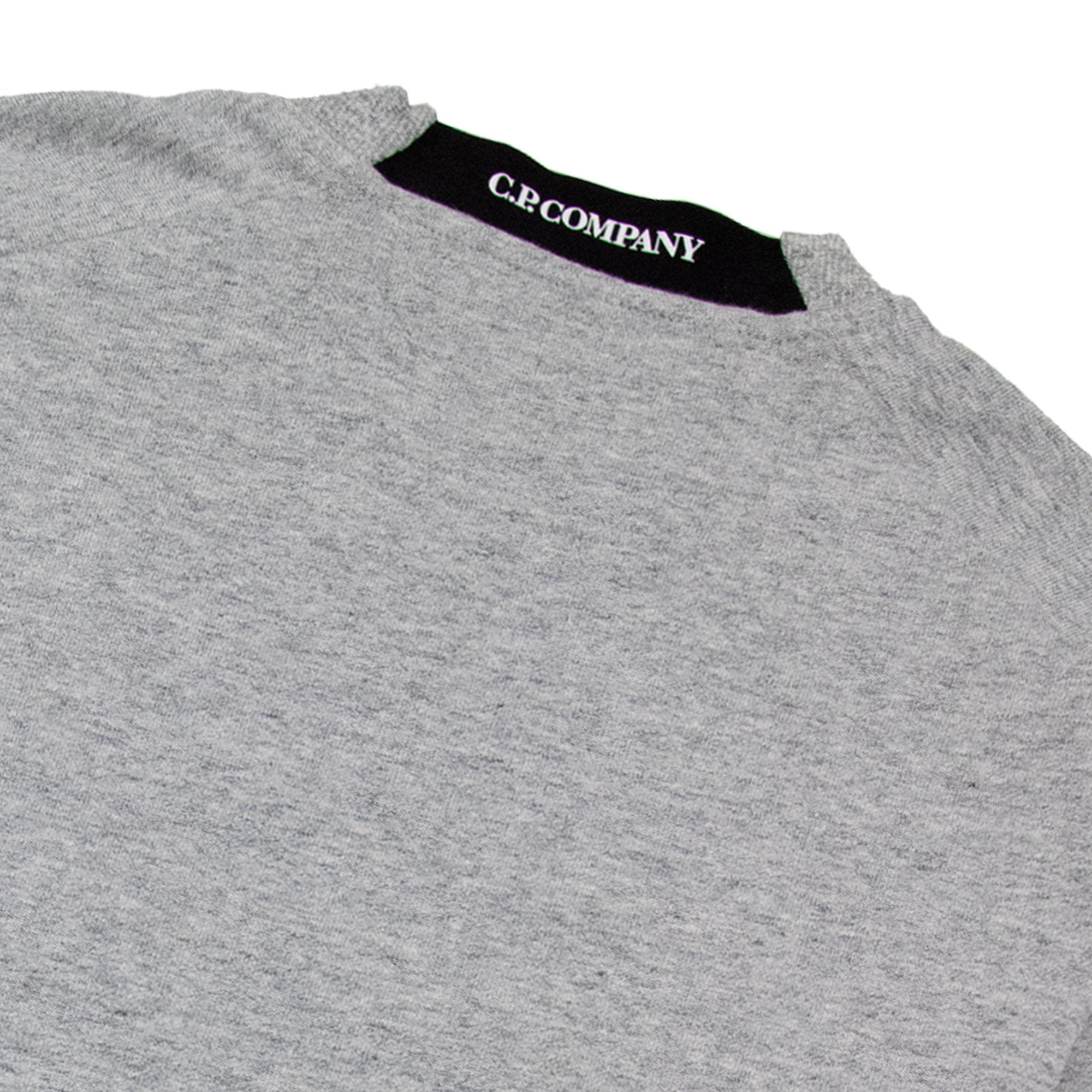 Cp Company Diagonal Lens Crew Sweatshirt Grey M94