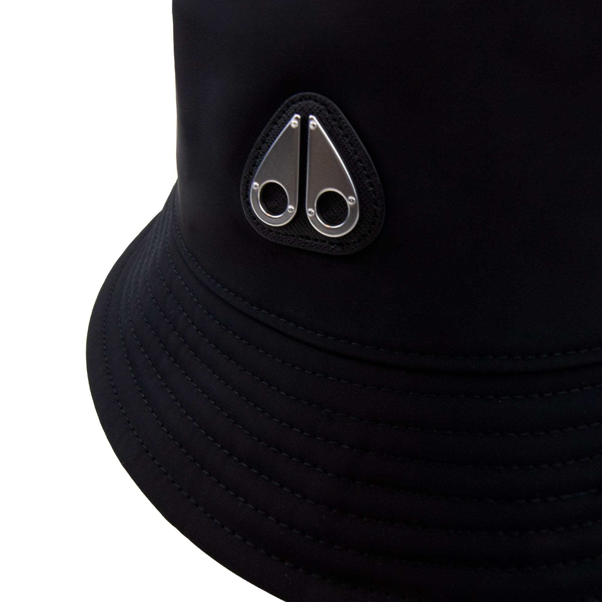 Moose Knuckles Logo Icon Bucket Hat Black
