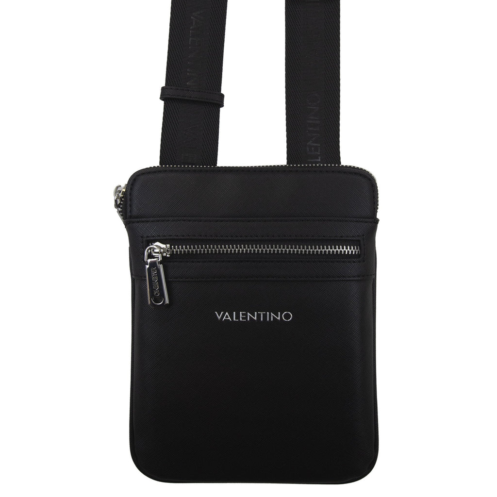 Valentino Small Logo Zip Bag Marnier Nero