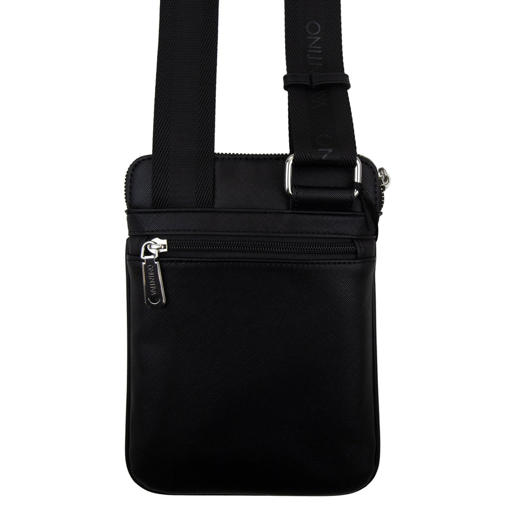 Valentino Small Logo Zip Bag Marnier Nero