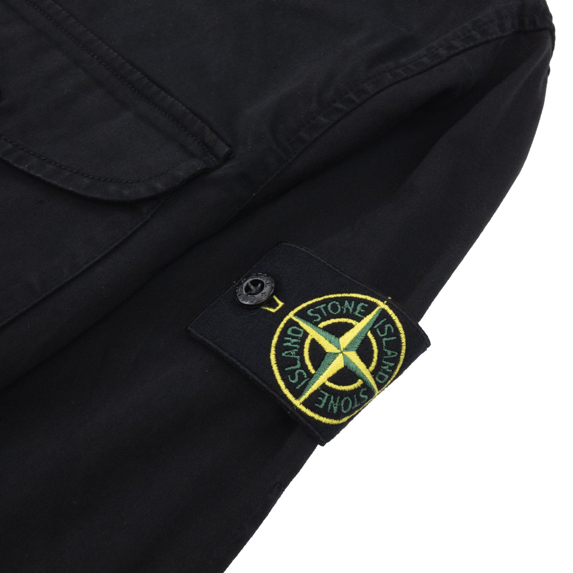 Stone Island 1200128 Organic Stretch Overshirt Black V0029