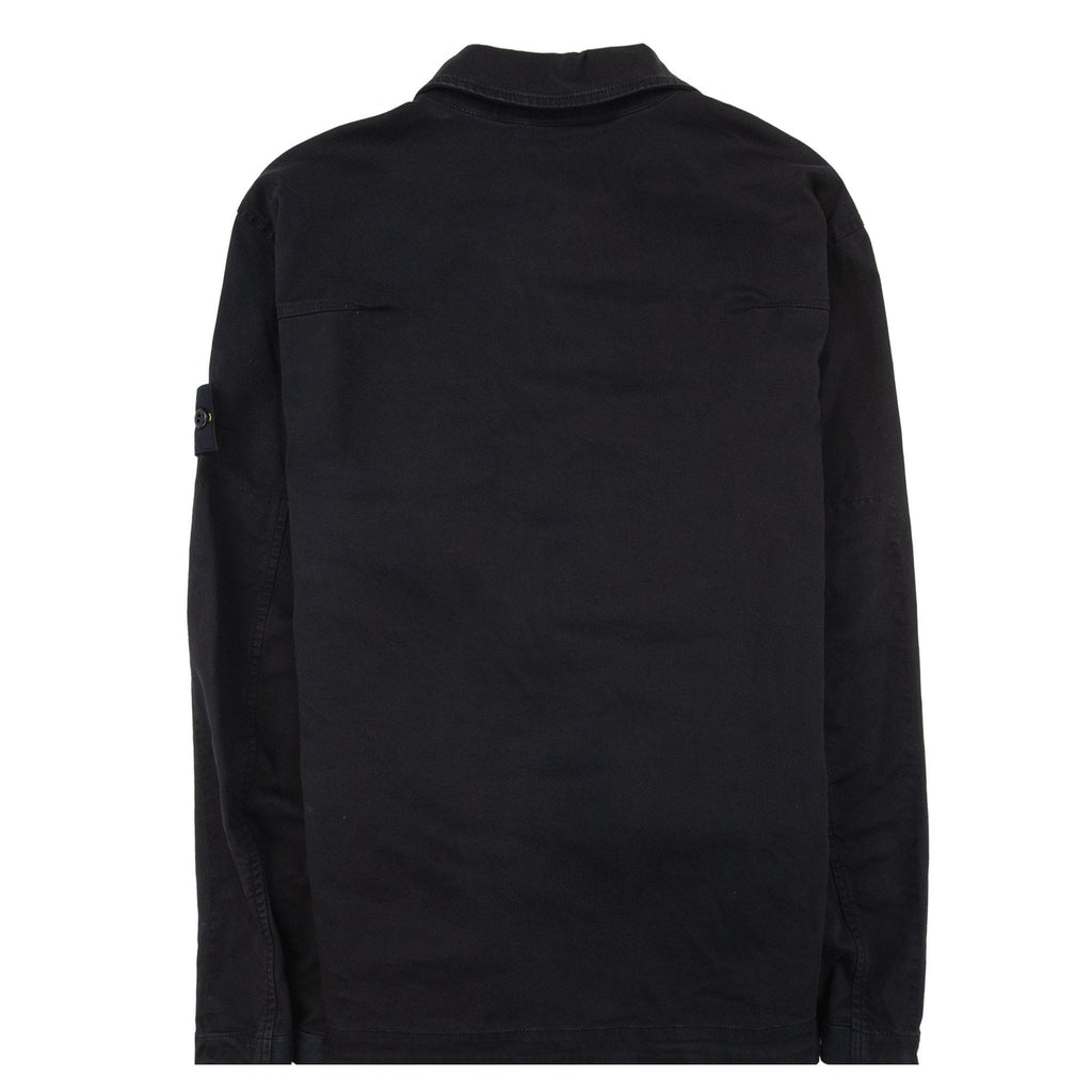 Stone Island 1200128 Organic Stretch Overshirt Black V0029