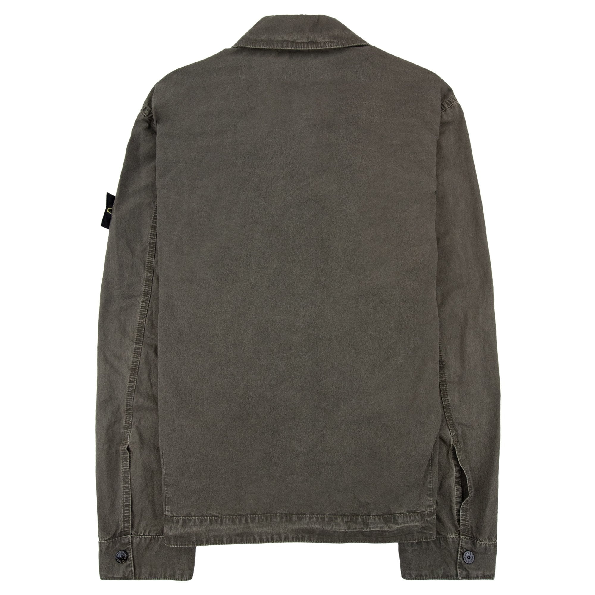 Stone Island 1200032 Brushed Cotton Canvas Old Effect Green V0154