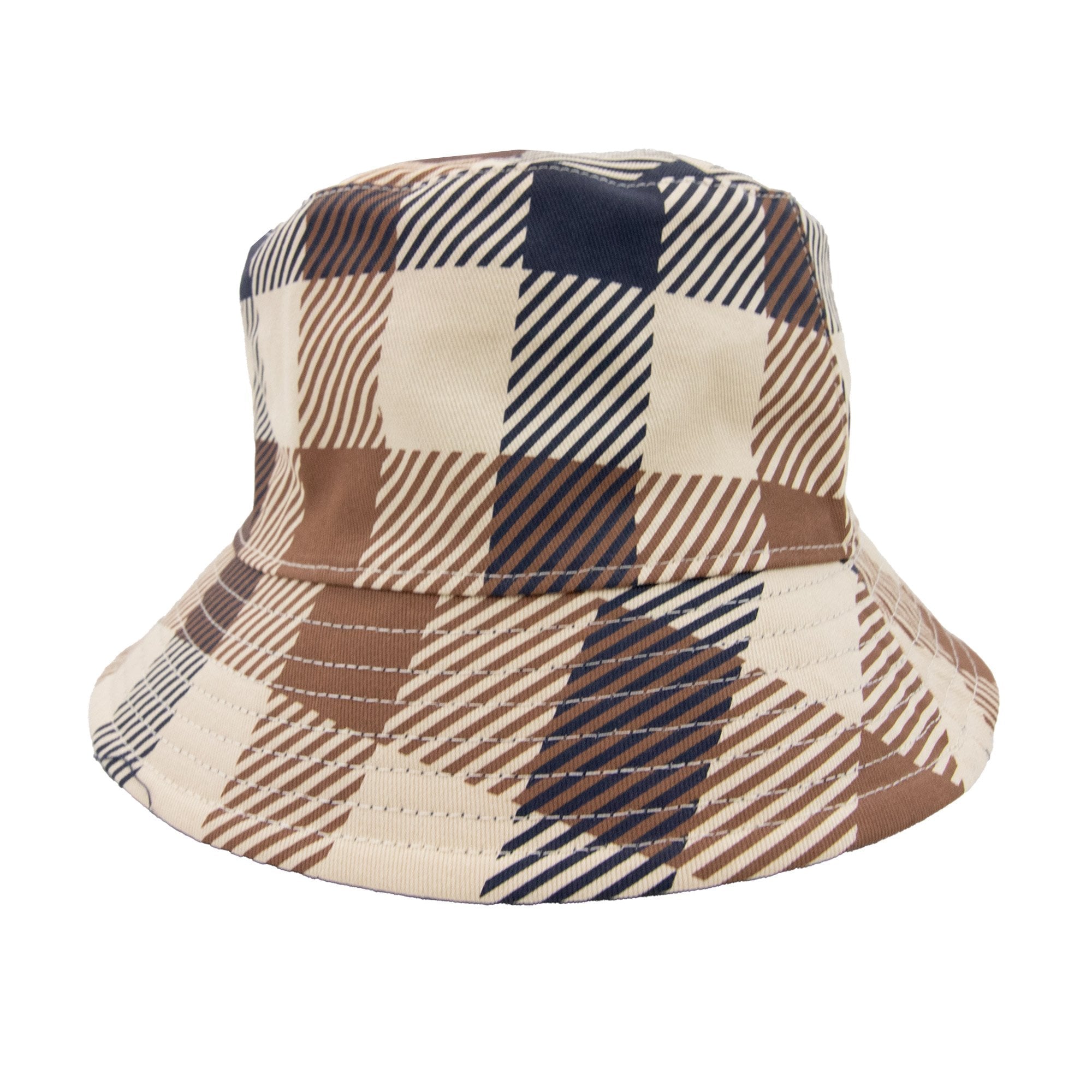 Aquascutum Macro Iconic Reversible Bucket Hat Macro Check 30