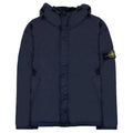 Stone Island 4100092 Crinkle Reps Hooded Jacket Navy Blue V0020