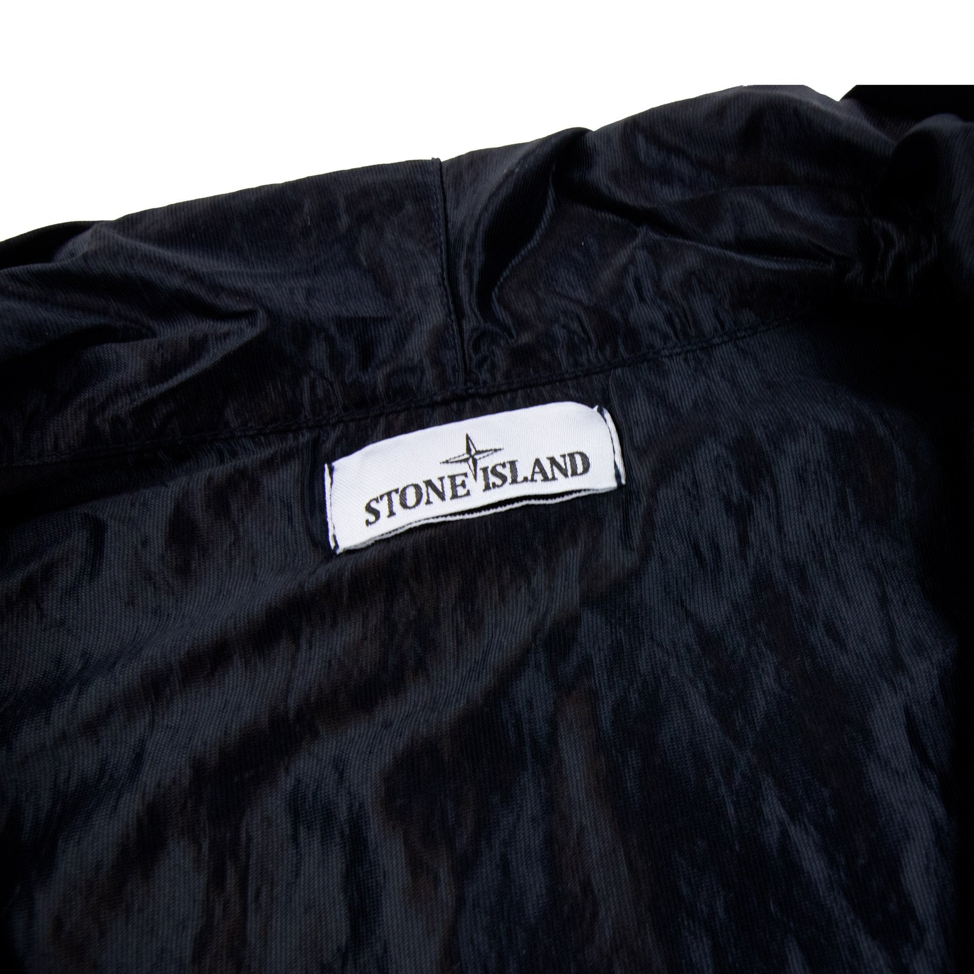 Stone Island 4100092 Crinkle Reps Hooded Jacket Navy Blue V0020